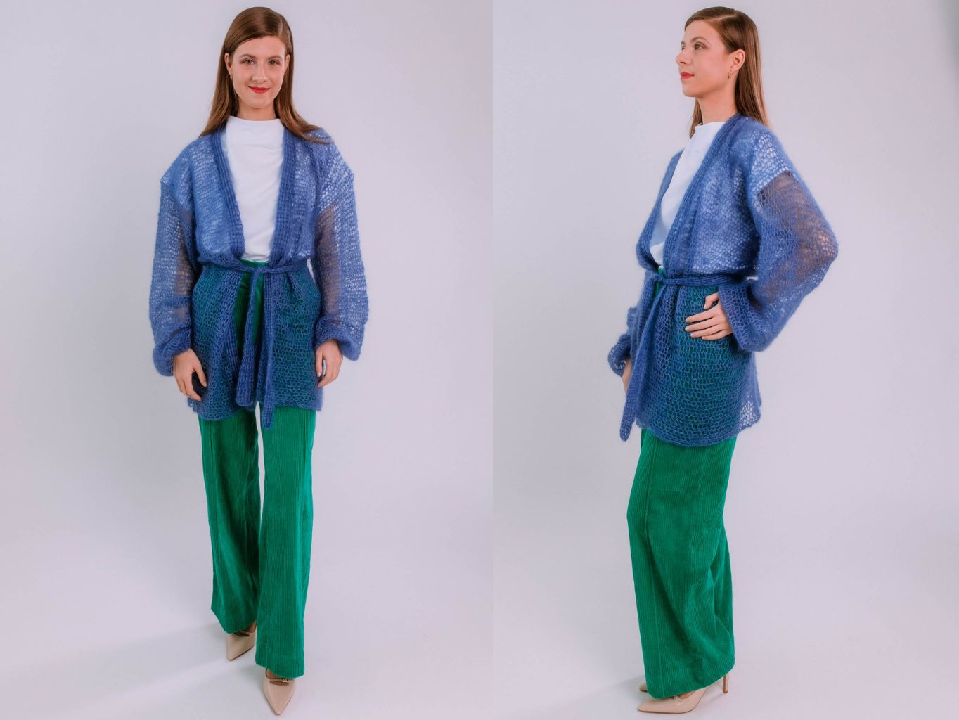 nohavice cordy zelene (8)